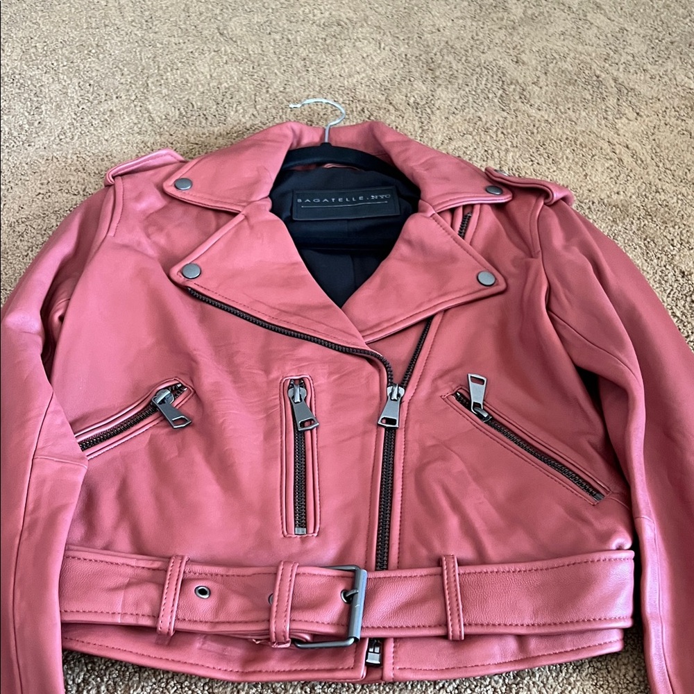 Bagatelle Rust Leather Jacket